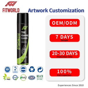 FITWORLD Limpiador <span class=keywords><strong>Espumoso</strong></span> Profesional para Neumáticos de 650 ml, Económico y Fácil de Usar para un Brillo y una Protección Duraderos - Product Image 1