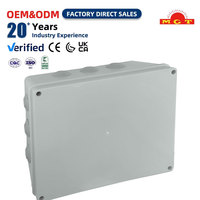 Boîte de jonction électrique 300*250*120 en plastique, étanchéité renforcée, pour distribution d'énergie, production industrielle en série, boîte étanche