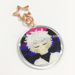 Tùy chỉnh Acrylic Epoxy Keychain UV in ấn tùy chỉnh rõ ràng Acrylic Keychain Logo phim hoạt hình Epoxy tùy chỉnh Acrylic Keychain - Product Image 2