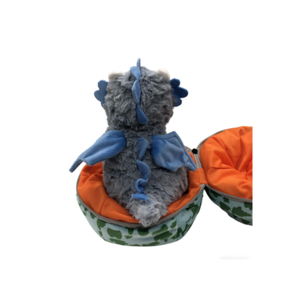 Peluche <span class=keywords><strong>Dragon</strong></span> Gris Adorable dans une Coquille d'Œuf, Jouet en Peluche <span class=keywords><strong>Super</strong></span> Doux, Poupée <span class=keywords><strong>Dragon</strong></span> Rembourrée pour Cadeau d'Anniversaire Enfant, Vente en Gros Personnalisable - Product Image 2
