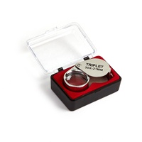 30X Full Metal Foldable Diamond Jewelers Eye Loupe Magnifier for Gems, Jewelry, Coins, Stamps