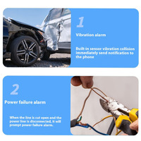 Nuevo localizador de motocicleta A18 Smart 4G Wifi GPS Tracker con BDS 7,3 cm Capacidad de alarma seguimiento en tiempo Real tarjeta SD almacenamiento de datos