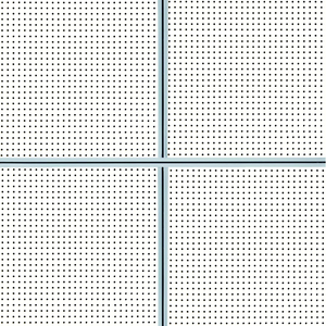 Panel Acústico Perforado Cuadrado Moderno, Ignífugo, Aislante Térmico, de Fibra Mineral, <span class=keywords><strong>para</strong></span> Techo Falso Artístico en Hospitales - Product Image 5