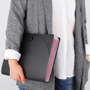 26 Pockets A4 Letter Size Accordion File Folder Organizer Expanding <b>Filing</b> <b>Box</b> Expandable File Folders Bill Receipt Organizer - Product Image 2