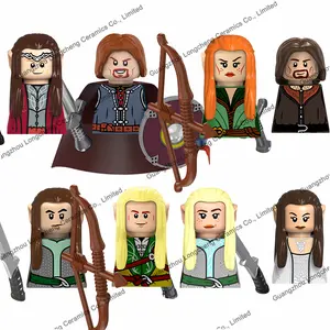 TV6403 Aragorn Arwen Undomiel Elrond Boromir Elves Legolas Tauriel Mini mattoncini Action figure giocattoli educativi per bambini