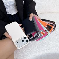 Coque de protection minimaliste anti-chute pleine couverture couleur unie pour iPhone 18 Pro Max, compatible également avec iPhone 17, 16, 15, 14, 13