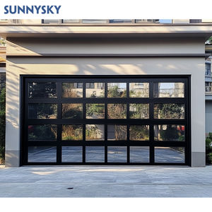 Sunnysky <span class=keywords><strong>Garage</strong></span> sectionnel moderne en acier galvanisé 9x8 verre à rabat isolé alliage d'aluminium design coulissant au meilleur <span class=keywords><strong>prix</strong></span> - Product Image 6