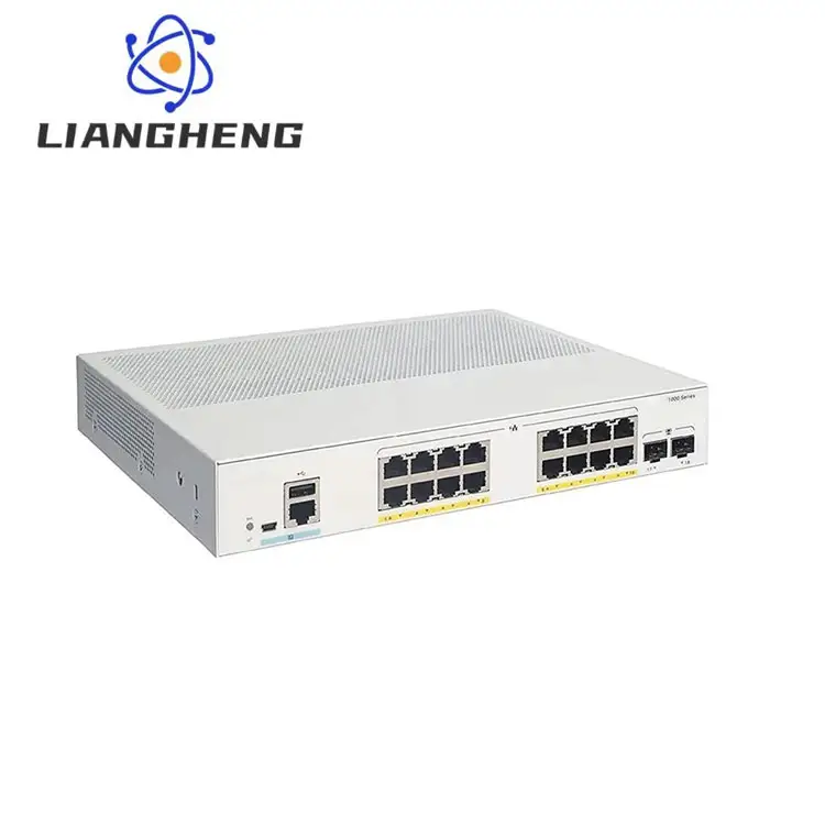 1000-16T 16 x puertos 10/100/1000BASE-T + 2 x SFP Capa 2 Conmutador de red Gigabit Ethernet administrado-