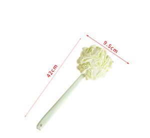 Modern Oval Bath <b>Brush</b> with Soft Bristles Foaming Long Handle for <b>Back</b> Rubbing - Product Image 5
