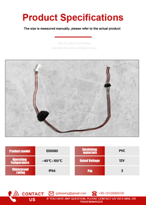 Maßgefertigter Kabelbaum E00080 für 2-Pin-Kabelkonfektion AH8 Hochbremsleuchten-Kabelbaum (PVC-Material) für Autos - Product Image 5