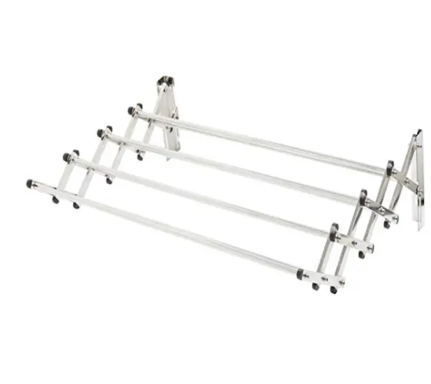 Soporte de pared plegable para secado de ropa, toallero de acero inoxidable para Baño