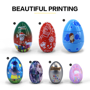 Phục Sinh Trứng Hình Dạng <span class=keywords><strong>Tin</strong></span> Có Thể Hộp Quà Tặng Nhựa Kim Loại Trường Hợp Với Ribbon Cho Mỹ Phẩm Hàng Thủ Công Đồ Chơi Thực Phẩm Kẹo Công Nghiệp Sử Dụng - Product Image 5