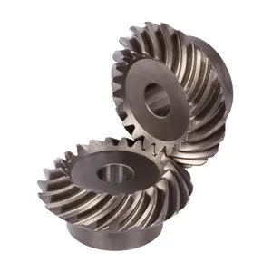 Small Forged Steel Straight Differential Bevel Gear Crown Wheel And Pinion With Ratio 8