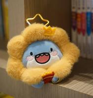 Anoeo Kawaii Fluffy 10 cm Lion Shark Soft Headphone Bag RTS Plush Purses for Girls
