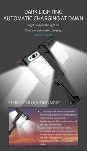 Prezzo all'ingrosso impermeabile Pir <span class=keywords><strong>Motion</strong></span> Outdoor Garden Led Light lampada da parete con sensore solare - Product Image 6