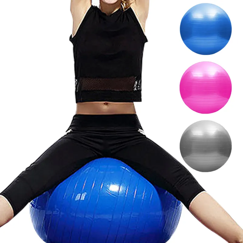 Bola fitness yoga pilates latihan tahan lama lembut stabilitas keseimbangan gradien hitam kuning harga rendah