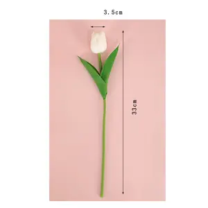 तेजी से वितरण शादी की सजावट घर का कमरा गार्डन सजावट फूल रियल टच ट्यूलिप फूल गुलदस्ता फूल