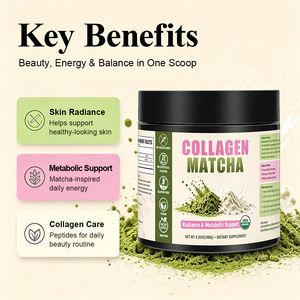 Chinaherbs Colágeno Premium <span class=keywords><strong>Matcha</strong></span> Hidrolizado Tipo I y III, Péptidos ISO, Orgánico, Vegano, Sin OMG, Sin Gluten, <span class=keywords><strong>en</strong></span> Polvo para la Piel, Nuevo - Product Image 4