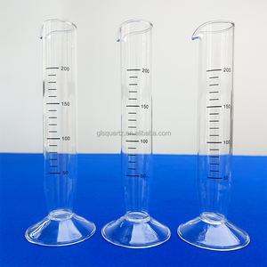 Personnalisé 100ml 500ml 1000ml Cylindres volumétriques de laboratoire en borosilicate rond gradué Cylindre doseur en verre borosilicaté - Product Image 4