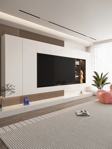 Moderno Soporte de TV de Madera Maciza Ecológico para Sala de Estar y Apartamento, Mueble de TV Multifuncional para Montar en la Pared - Product Image 4