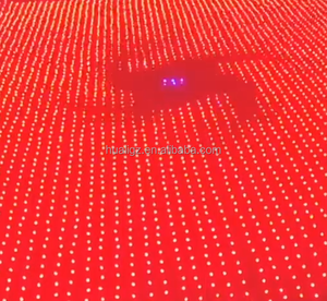 Màu Xanh phát ra LED chiếu sáng trong nhà treo LED lưới màn hình sân khấu rèm và video Backdrop tầm nhìn vải với màu xanh LED chiếu sáng - Product Image 4