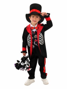 Conjunto <span class=keywords><strong>de</strong></span> Disfraces Infantiles para <span class=keywords><strong>el</strong></span> Día <span class=keywords><strong>de</strong></span> <span class=keywords><strong>Muertos</strong></span> - Señorita/Mariachi, Esqueleto, Pintura Facial, Coronas, Guitarras para Halloween/Desfile/Fotos - Todas las Tallas - Product Image 3