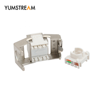 Système de câblage réseau blindé à 180 degrés Jack modulaire sans outil Stp Ftp Cat6 Rj45 connecteur Keystone