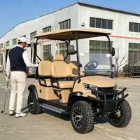 Voiturette de golf électrique haute puissance 72V avec toit ciel étoilé personnalisable, bande lumineuse LED et coffre de chargement arrière personnalisable pour un espace de rangement supplémentaire