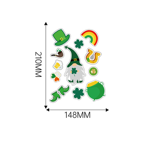 Tatouage temporaire trèfle vert pour filles, design universel pour les fêtes - pour la Saint-Patrick ou toute autre occasion - Product Image 5