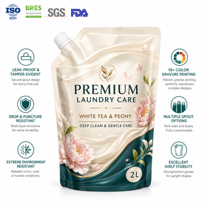 Feiao – Sachet Doypack en plastique à bec verseur pour détergent à lessive, imprimé en héliogravure, recyclable, personnalisé, pour emballage de liquides – Vente en gros - Product Image 2