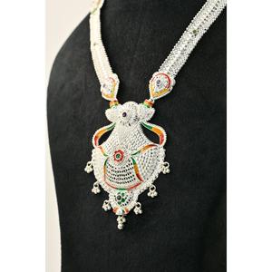 Collar Étnico de Lujo con Colgante Rani Haar, Diseño Geométrico con Engaste de Bisel, Joyería para Uso Diario, Regalo de Boda para Mujer - Product Image 5