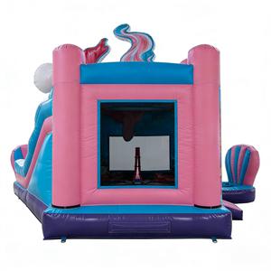 Combo <span class=keywords><strong>de</strong></span> Tobogán Acuático con Diseño <span class=keywords><strong>de</strong></span> Sirena, <span class=keywords><strong>Castillo</strong></span> Inflable <span class=keywords><strong>de</strong></span> PVC Ecológico con Temática Marina para Niños, para 5-8 Usuarios, Fiestas y Uso Comercial - Product Image 2
