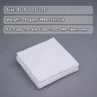 WIPESTAR Lingettes stériles pour salle blanche 9"x9" sans peluches Classe 100, lingette de nettoyage en polyester pour salle blanche, pour l'industrie bio-pharmaceutique et les semi-conducteurs