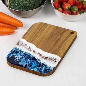 Chất lượng cao sóng biển Epoxy nhựa cắt phục vụ hội Đồng Quản Trị cho nhà bếp bữa ăn chuẩn bị và phục vụ đa năng pho mát & charcuterie - Product Image 4