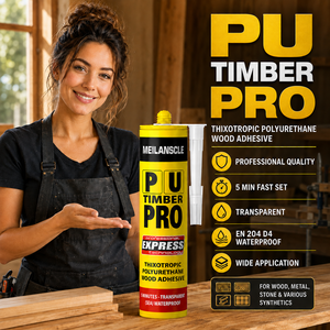 Colle polyuréthane pour bois PU Timber Pro, thixotropique, imperméable, EN204 D4, pour le collage du bois, du métal, de la pierre et des matériaux synthétiques - Product Image 2