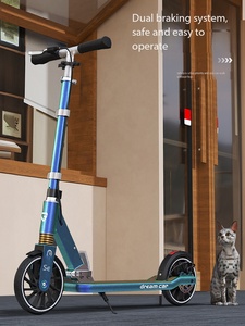 Pédales larges, pliables, hauteur réglable, trottinette à deux roues pour enfants et adultes, haute élasticité et résistance à l'usure - Product Image 5