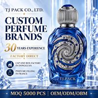 Flacon de parfum de 100 ml, corps en verre haut avec base épaisse et bouchon en bois, pour emballage cadeau de parfum vide