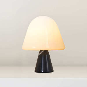 Mushroom Table Lamp E27 23cm H Green Marble Base Night Light For Bedroom Decor - Product Image 3