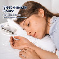 Haut-parleur de sommeil à conduction osseuse sous oreiller, mini, ultra-fin, sans fil, Bluetooth, bruit blanc, lampe torche, minuterie, Type-C, OEM ODM