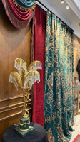 Rideau de roses européennes et américaines - Éternellement fleuri comme une peinture à l'huile. Convient également aux canapés et aux oreillers.