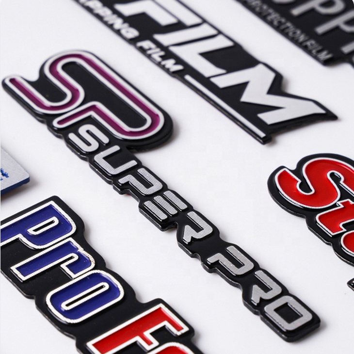 Latest Durable Painted Stainless Steel Nameplate with 3D Shape Silk Screen Printed Diamond-Cut Label and Custom Finish Options