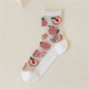 2023 New Fashion Glass Nylon Women <strong>Sunflower</strong> Mid-tube <strong>Socks</strong> Summer Thin Style Crystal Silk Crew <strong>Sock</strong> - Product Image 4