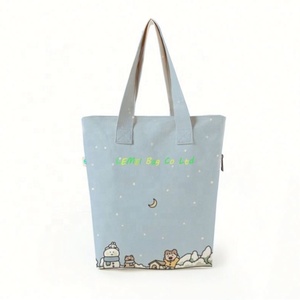 Bolso Tote de lona de algodón 100% con estampado de tamaño estándar y logotipo personalizado - Product Image 3