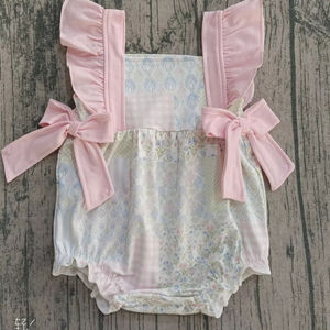 SR3675 rts Mono de Manga Corta para Bebé, Color Rosa con Flores, Venta al por Mayor, para Niños - Product Image 6