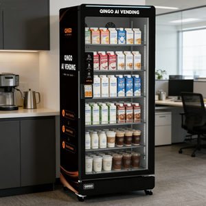 Máquina Expendedora Automática <span class=keywords><strong>de</strong></span> Bebidas Frías y Alimentos Qingo, Acepta Monedas, Pago por Aplicación QR, Calidad Premium, en Stock, Lista para Enviar - Product Image 1