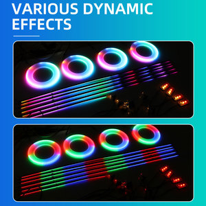 App-Steuerung Acryl streifen RGB LED Auto 22 in 1 Symphony Chasing Umgebungs licht für Autozubehör Atmosphäre Dekoration - Product Image 4