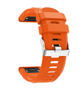 Bracelet de montre en silicone à libération rapide 20mm 22mm 26mm à grain croisé compatible <span class=keywords><strong>Garmin</strong></span> Fenix 6X 6 6S Pro 5X <span class=keywords><strong>5</strong></span> <span class=keywords><strong>5S</strong></span> Plus - Product Image 6