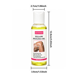Huile exfoliante jaune peel-off personnalisable pour le corps, soin de la peau, éclaircissement et élimination des peaux mortes, cosmétique coréenne - Product Image 6