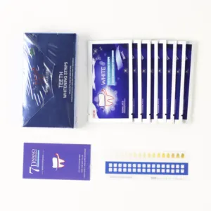 Venta al por mayor Dental Professional Private Label Logo Kits de menta de sabor de marca Tiras de blanqueamiento dental 3D