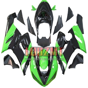 Cuerpo de inyección para <span class=keywords><strong>KAWASAKI</strong></span> <span class=keywords><strong>NINJA</strong></span> ZX636 Green BLK <span class=keywords><strong>636</strong></span> 600CC <span class=keywords><strong>ZX6R</strong></span> 05 06 40LQ.50 ZX600 ZX 6R 2005 6 R 1/2/<span class=keywords><strong>2006</strong></span>/Carenado - Product Image 1